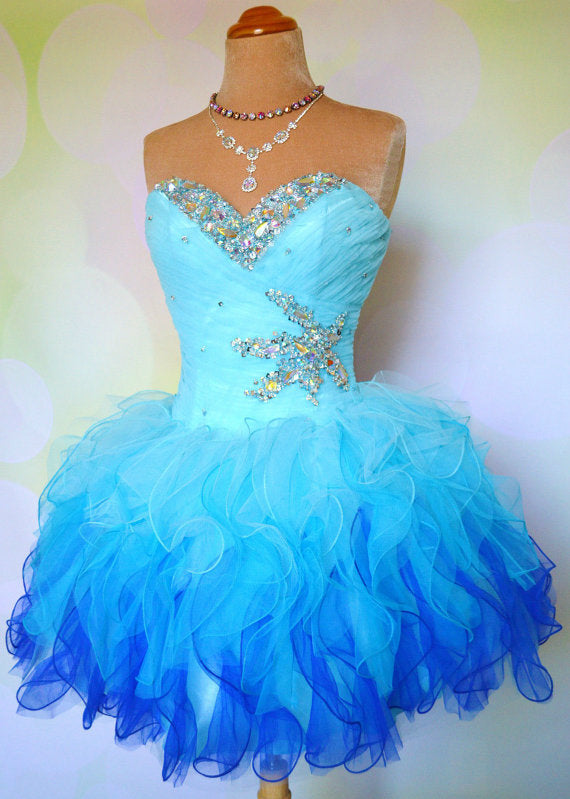 Blue Short Prom Dresses Clearance